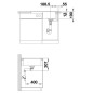 Blanco Axia III 45 - Évier en silgranit, 770x500 mm, avec accessoires, InFino, noir 525842