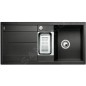 Blanco Metra 6 - Évier en silgranit, 990x490 mm, avec commande de vidage et accessoires, noir 525929
