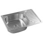 Aqualine Éviers - Evier, 660x420 mm, acier inoxydable AQ6642B