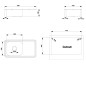 Aqualine Éviers - Evier 760x420 mm, acier inoxydable AQ7642B Aqualine Éviers - Evier 760x420 mm, acier inoxydable AQ7642B