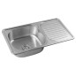 Aqualine Éviers - Evier 760x420 mm, acier inoxydable AQ7642B Aqualine Éviers - Evier 760x420 mm, acier inoxydable AQ7642B