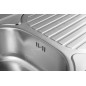Aqualine Éviers - Evier 760x420 mm, acier inoxydable AQ7642B Aqualine Éviers - Evier 760x420 mm, acier inoxydable AQ7642B