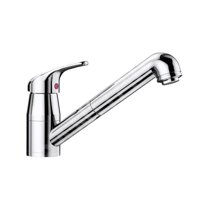 Blanco Daras S-F - Mitigeur d’évier avec douchette extractible, à basculer sous la fenêtre, chrome 521752
