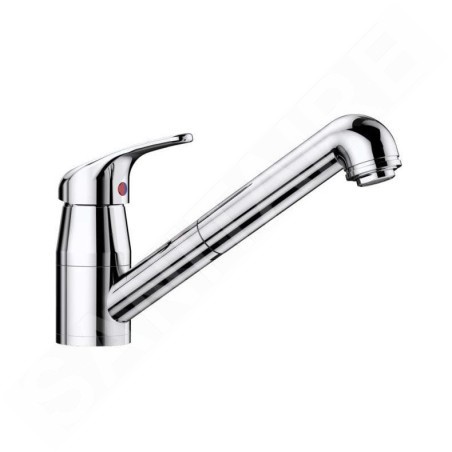 Blanco Daras S-F - Mitigeur d’évier avec douchette extractible, à basculer sous la fenêtre, chrome 521752