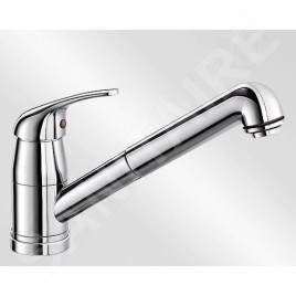 Blanco Daras S-F - Mitigeur d’évier avec douchette extractible, à basculer sous la fenêtre, chrome 521752