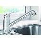 Blanco Daras S-F - Mitigeur d’évier avec douchette extractible, à basculer sous la fenêtre, chrome 521752