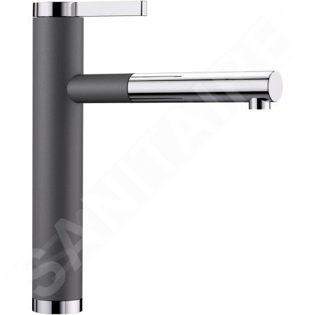 Blanco Linee S - Robinetterie d’évier avec douchette extractible, gris rocher/chrome 518804