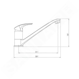 Novaservis Metalia Eco+ - Robinetterie d'évier ECO+ chrome 57091,0E