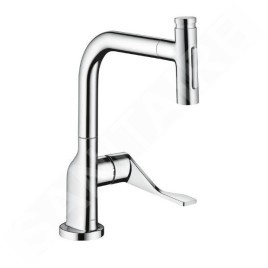Axor Citterio - Mitigeur d'évier avec douchette extractible, sBox, chrome 39862000