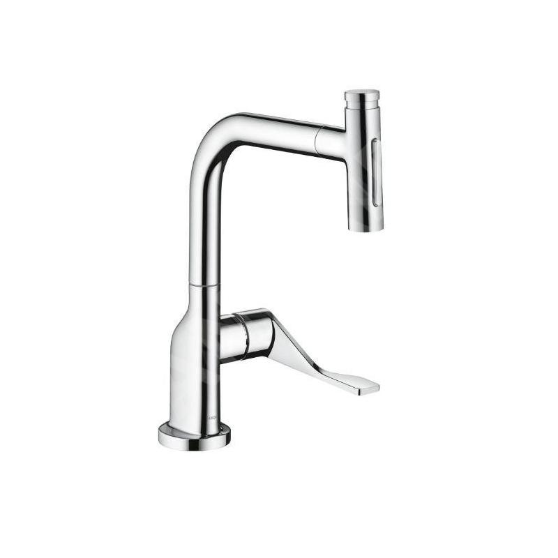 Axor Citterio - Mitigeur d'évier avec douchette extractible, sBox, chrome 39862000