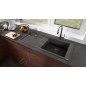 Hansgrohe Éviers - Evier encastré granit S514-F450, pierre grise 43314290 Hansgrohe Éviers - Evier encastré granit S514-F450, pierre grise 43314290