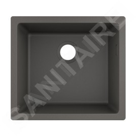 Hansgrohe Éviers - Evier encastré granit S510-U450, pierre grise 43431290
