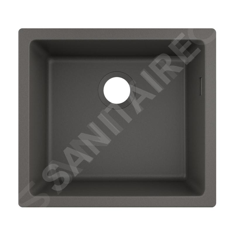 Hansgrohe Éviers - Evier encastré granit S510-U450, pierre grise 43431290 Hansgrohe Éviers - Evier encastré granit S510-U450, pierre grise 43431290