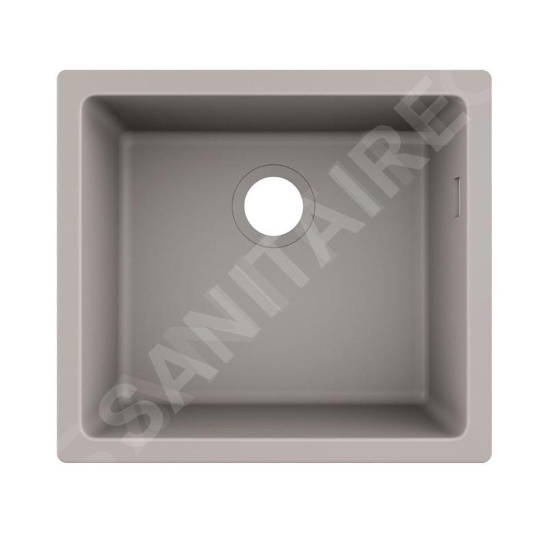 Hansgrohe Éviers - Evier encastré granit S510-U450, béton gris 43431380