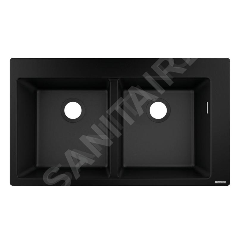 Hansgrohe Éviers - Evier encastré granit S510-F770, graphite noir 43316170 Hansgrohe Éviers - Evier encastré granit S510-F770, graphite noir 43316170