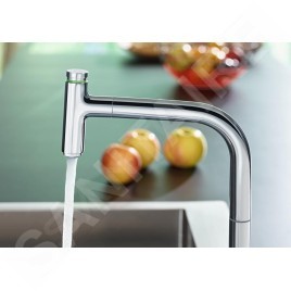 Hansgrohe M71 - Robinet de cuisine M7119-H200 2 trous avec douchette extractible, sBox, chrome 73804000