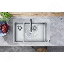 Hansgrohe M71 - Robinet de cuisine M7119-H200 2 trous avec douchette extractible, sBox, chrome 73804000