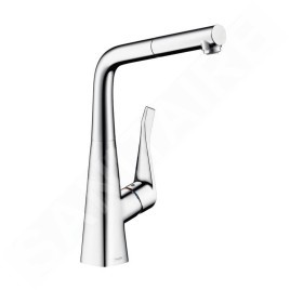Hansgrohe M71 - Mitigeur d'évier M7114-H320 avec douchette extractible, sBox, chrome 73812000