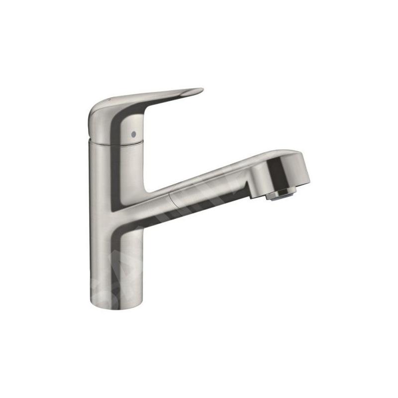 Hansgrohe Focus M42 - Mitigeur d'évier M4214-H150 avec douchette extractible, sBox, finition inox 71829800