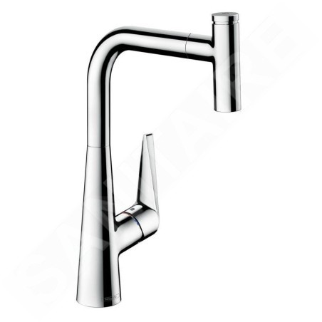 Hansgrohe Talis Select M51 - Mitigeur d'évier M5115-H300 avec douchette extractible, sBox, chrome 73853000