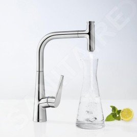 Hansgrohe Talis Select M51 - Mitigeur d'évier M5115-H300 avec douchette extractible, sBox, chrome 73853000