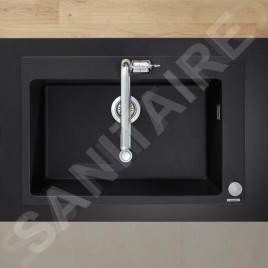 Hansgrohe Éviers - Evier encastré granit S510-F660, graphite noir 43313170