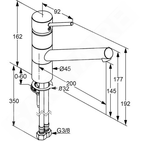 Kludi Scope - Mitigeur d’évier XL, chrome 339300575