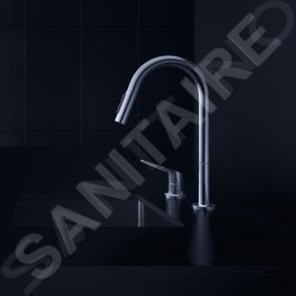 Axor Citterio M - Mitigeur d’évier à deux trous, aspect inox 34822800