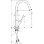 Axor Starck - Mitigeur d’évier, aspect inox 10822800