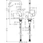 Hansgrohe Focus M41 - Mitigeur d’évier à levier avec soupape d'arrêt, chrome 31823000 Hansgrohe Focus M41 - Mitigeur d’évier à levier avec soupape d'arrêt, chrome 31823000