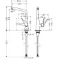 Hansgrohe M71 - Mitigeur d'évier Metris, EcoSmart, chrome 14782000