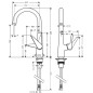 Hansgrohe Talis M51 - Mitigeur d'évier Talis, EcoSmart, chrome 72816000