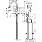 Hansgrohe Talis M51 - Mitigeur d'évier Talis avec douchette extractible, sBox, EcoSmart, chrome 73876000