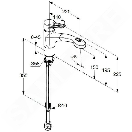 Kludi Mx - Mitigeur d’évier, chrome 399410562