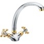 Sapho Antea - Mitigeur d'évier chrome/or 3112 Sapho Antea - Mitigeur d'évier chrome/or 3112