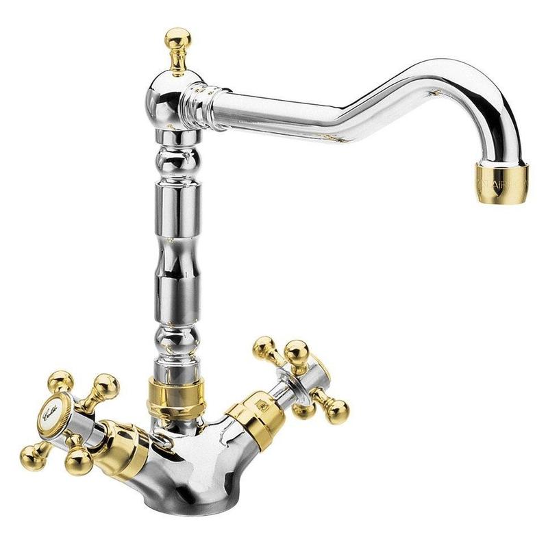 Sapho Antea - Mitigeur d’évier, chrome/or 3122 Sapho Antea - Mitigeur d’évier, chrome/or 3122