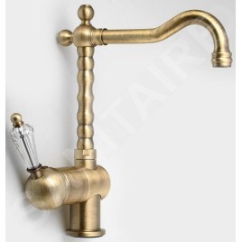 Sapho Kirké - Mitigeur d'évier, manette cristal, bronze KI14KB