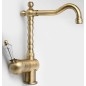Sapho Kirké - Mitigeur d'évier, manette cristal, bronze KI14KB