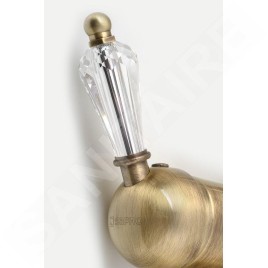 Sapho Kirké - Mitigeur d'évier, manette cristal, bronze KI14KB