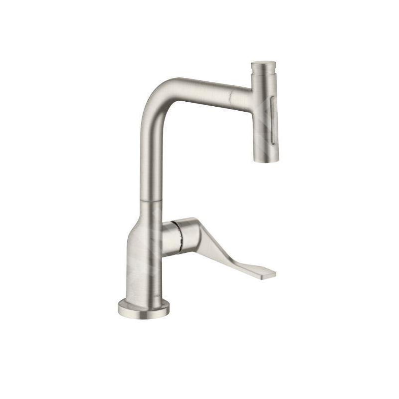 Axor Citterio - Mitigeur d'évier avec douchette extractible, sBox, aspect inox 39862800