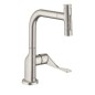Axor Citterio - Mitigeur d'évier avec douchette extractible, sBox, aspect inox 39862800
