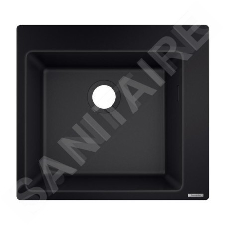 Hansgrohe Éviers - Evier encastré granit S510-F450, graphite noir 43312170