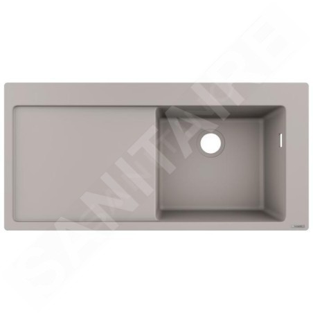Hansgrohe Éviers - Evier encastré granit S514-F450, béton gris 43314380