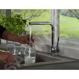 Hansgrohe Éviers - Evier encastré granit S514-F450, béton gris 43314380