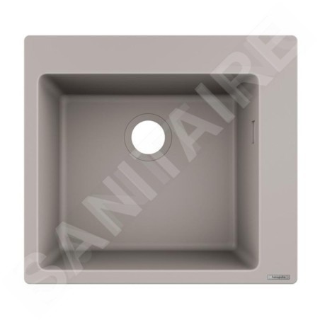 Hansgrohe Éviers - Evier encastré granit S510-F450, béton gris 43312380
