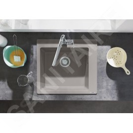 Hansgrohe Éviers - Evier encastré granit S510-F450, béton gris 43312380