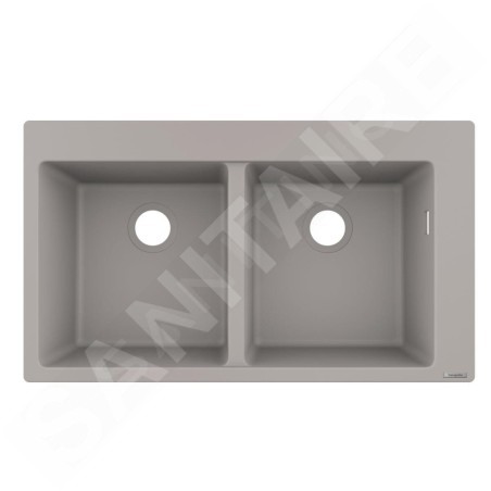 Hansgrohe Éviers - Evier encastré granit S510-F770, béton gris 43316380