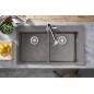 Hansgrohe Éviers - Evier encastré granit S510-F770, béton gris 43316380 Hansgrohe Éviers - Evier encastré granit S510-F770, béton gris 43316380