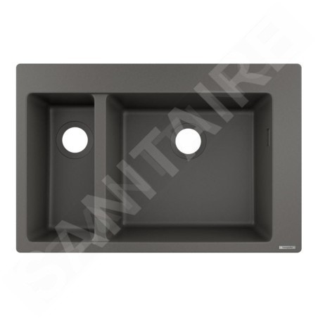 Hansgrohe Éviers - Evier encastré granit S510-F635, pierre grise 43315290