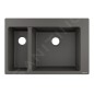 Hansgrohe Éviers - Evier encastré granit S510-F635, pierre grise 43315290